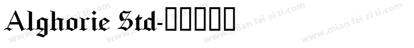 Alghorie Std字体转换